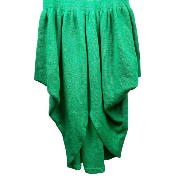 Vintage Lucie Bournival Kelly Green Short Sleeve Sweater Dress Size L - Picture 6 of 6